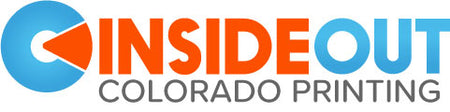 Inside Out Colorado Printing Logo Orange and Blue Gradient