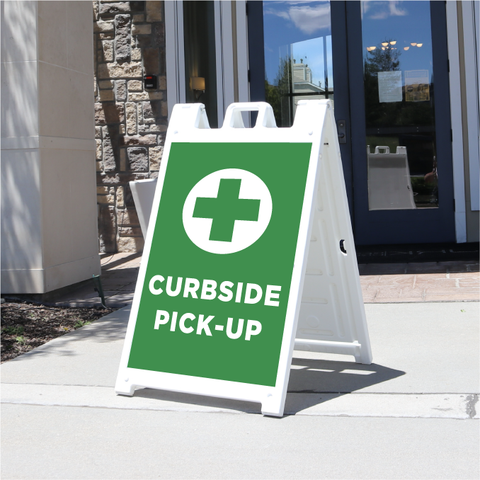 Curbside Pick-Up Signicade® - Green