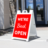 We're Back Open Signicade® - Red