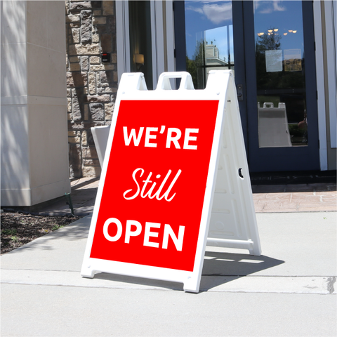We're Still Open Signicade® - Red
