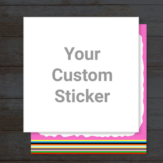 Square custom sticker image