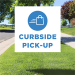 Curbside Pick-Up Yard Sign - White