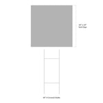 Curbside Pick-Up Yard Sign - White